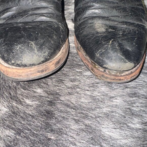 Vtg Justin 3172 Men\'s 11 1/2 B Quill Ostrich Roper Cowboy Boots USA Comb T19 main image 4